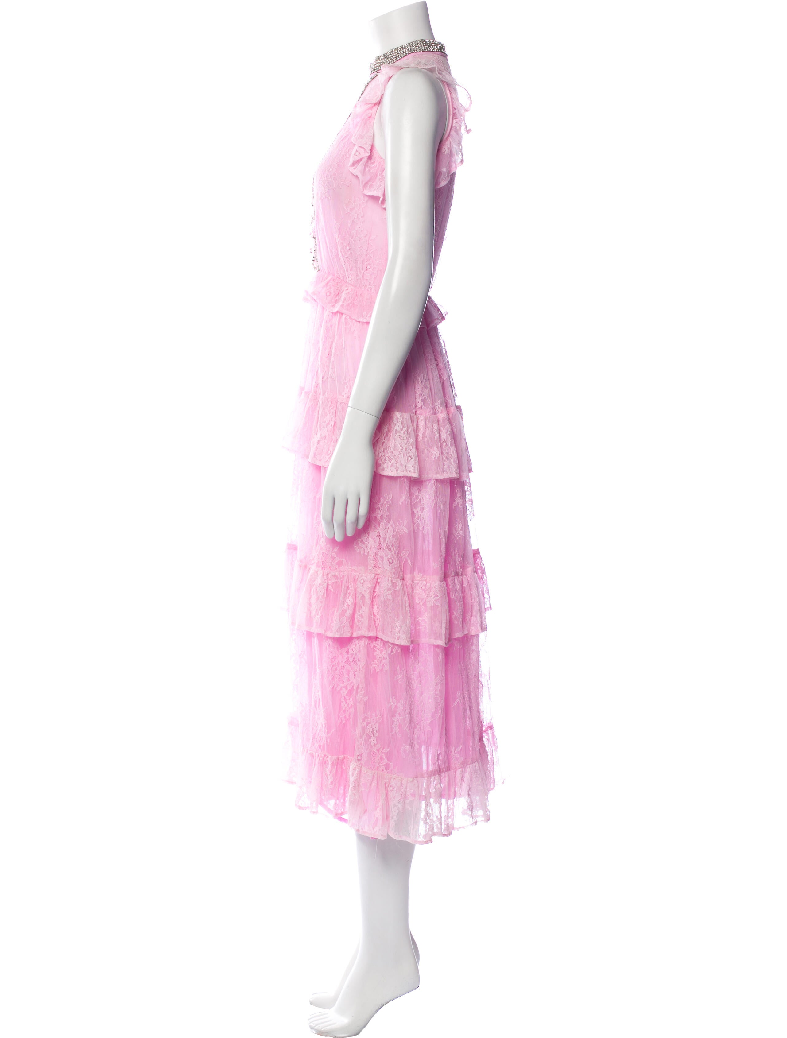 Dodo Bar Or Nylon Midi Length Dress