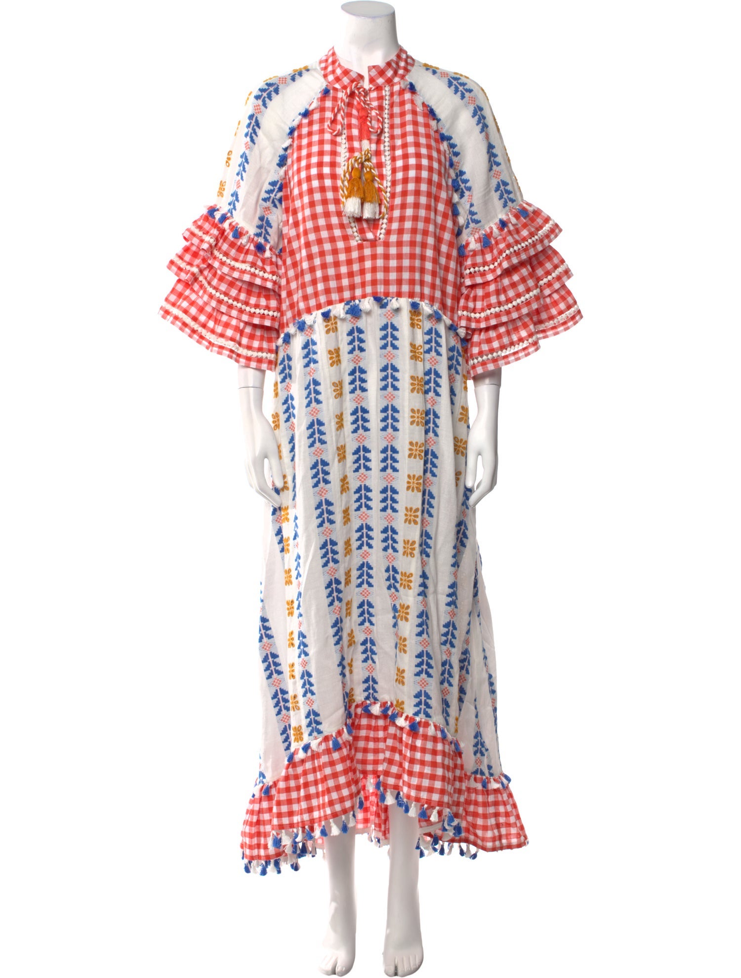 Dodo Bar Or Printed Midi Length Dress w/ Tags