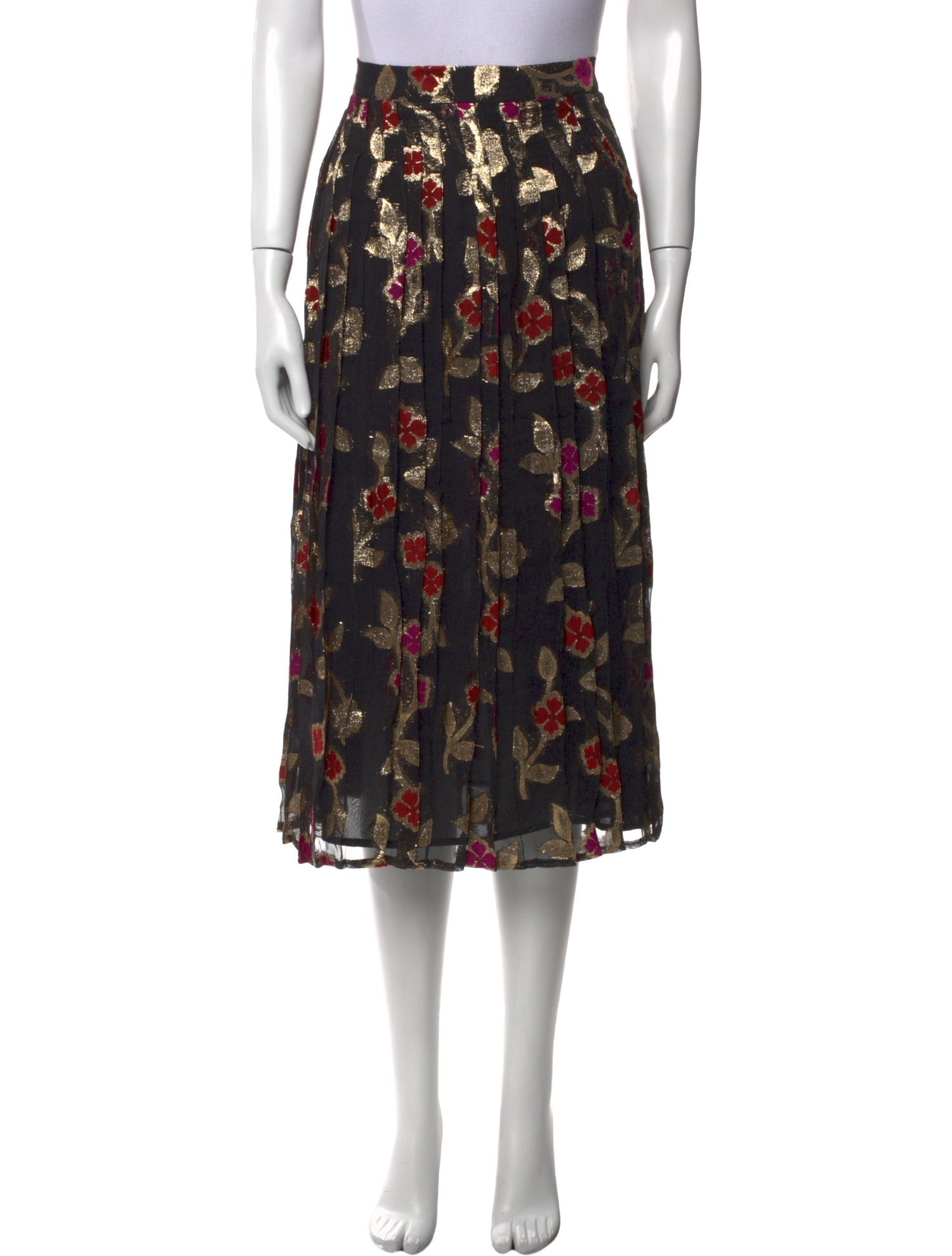 Dodo Bar Or Floral Print Midi Length Skirt