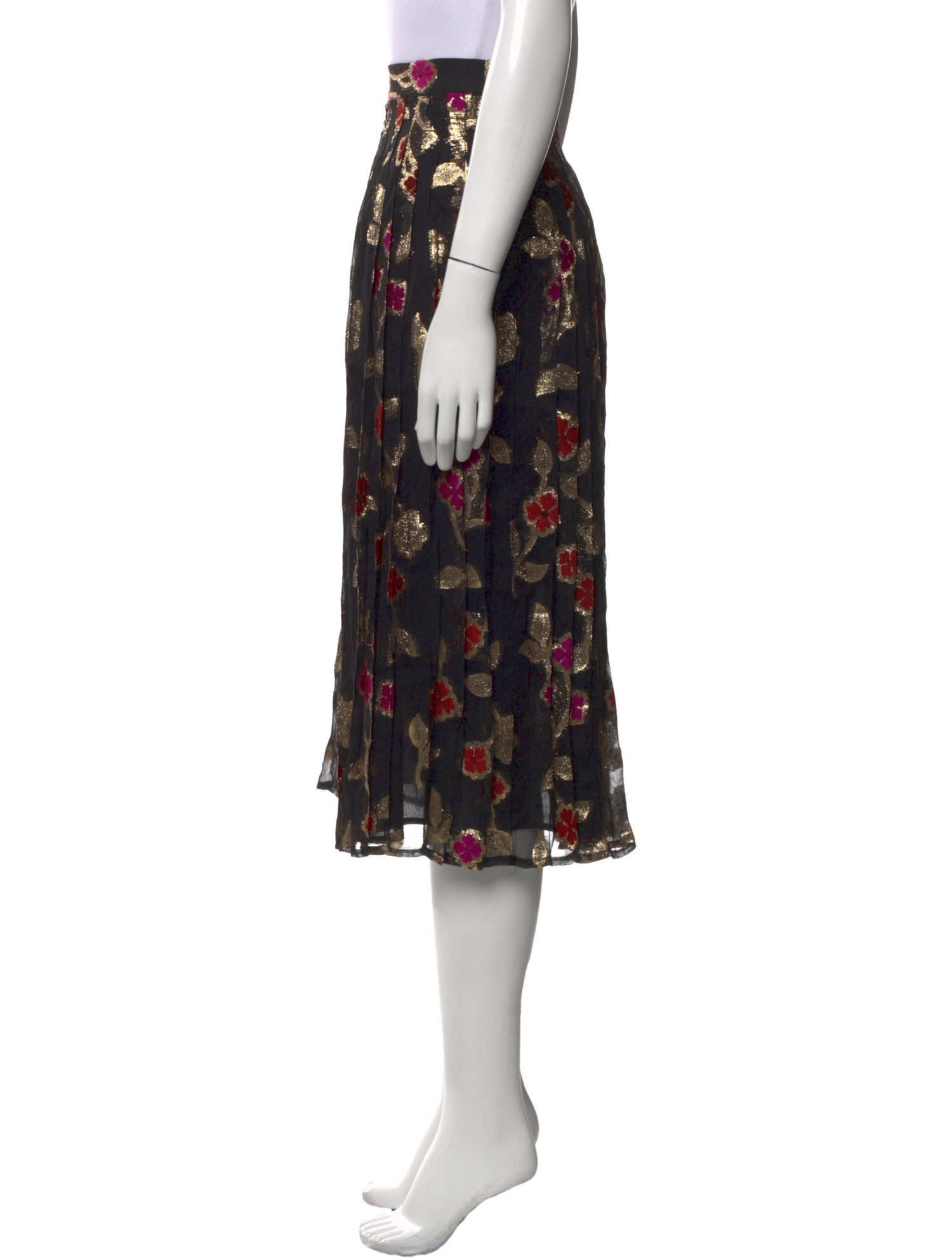 Dodo Bar Or Floral Print Midi Length Skirt