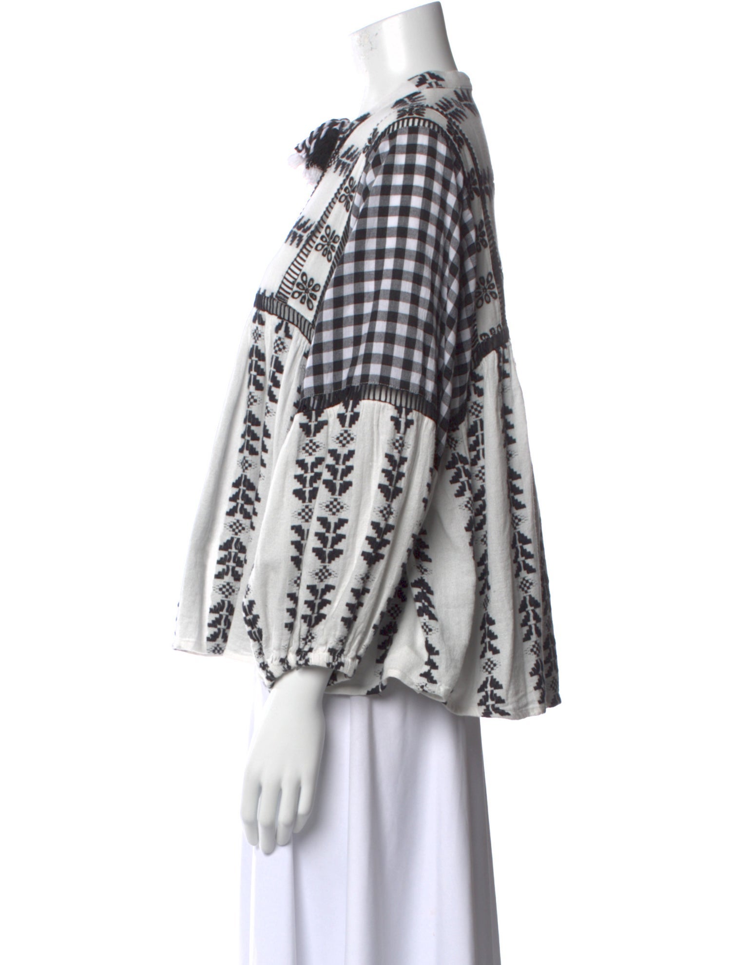 Dodo Bar Or Printed Crew Neck Blouse