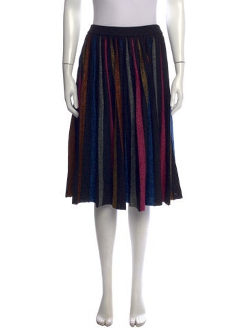 Pre-owned Dodo Bar Or Merino Wool Knee-length Skirt In Black