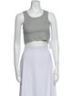 DDAM Scoop Neck Sleeveless Crop Top