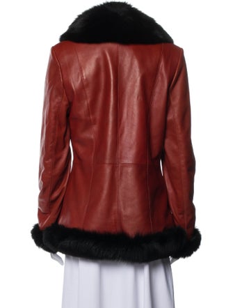 Dicker & Dicker Furs Colorblock Pattern Faux Fur Jacket