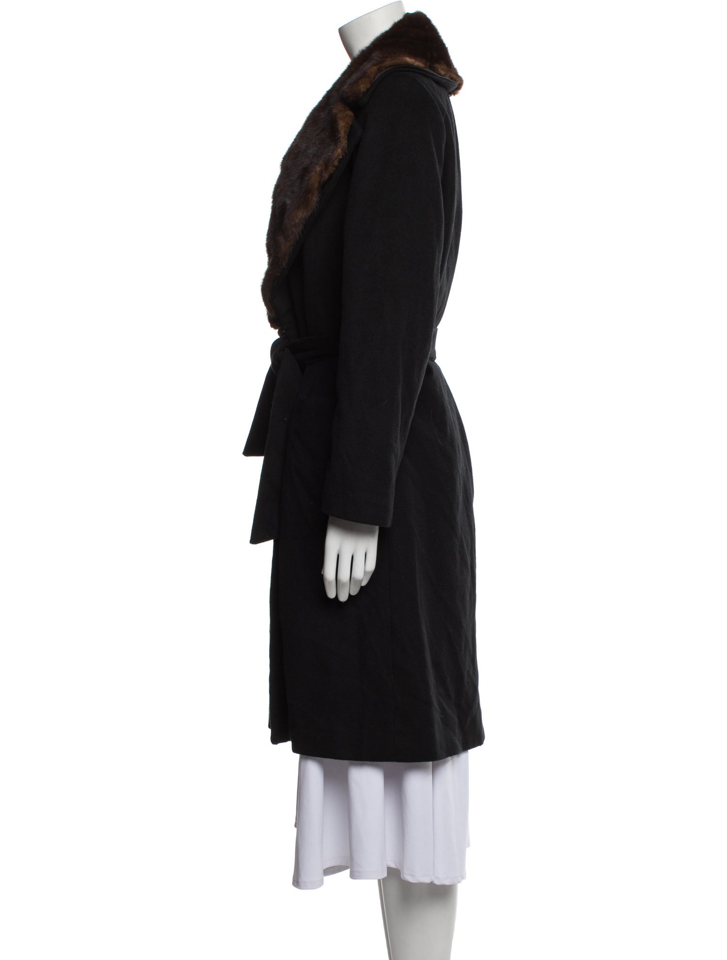 Dale Dressin Cashmere Faux Fur Coat