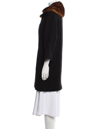 Dale Dressin Wool Faux Fur Coat