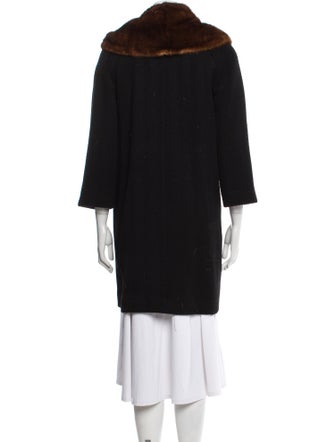 Dale Dressin Wool Faux Fur Coat