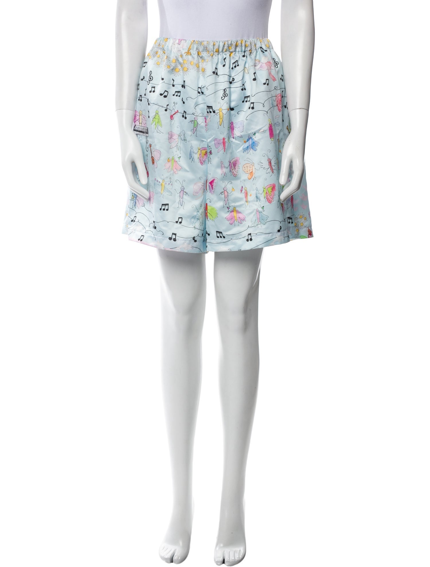 DAUPHINETTE Floral Print Mini Shorts