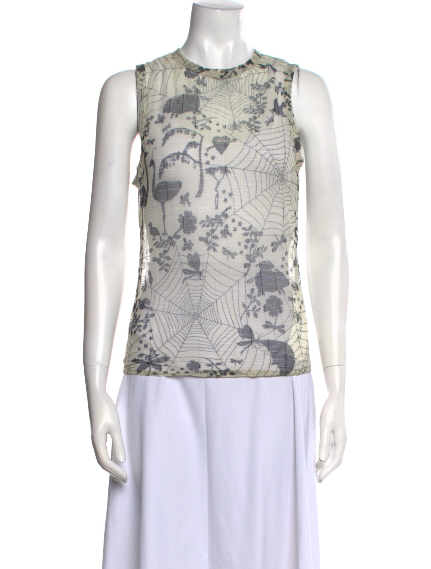 DAUPHINETTE Mesh Printed Top