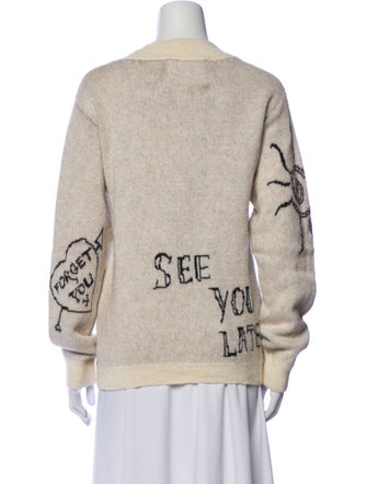 DAUPHINETTE Baby Alpaca Graphic Print Sweater