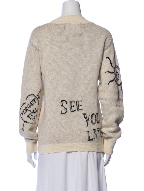 DAUPHINETTE Baby Alpaca Graphic Print Sweater