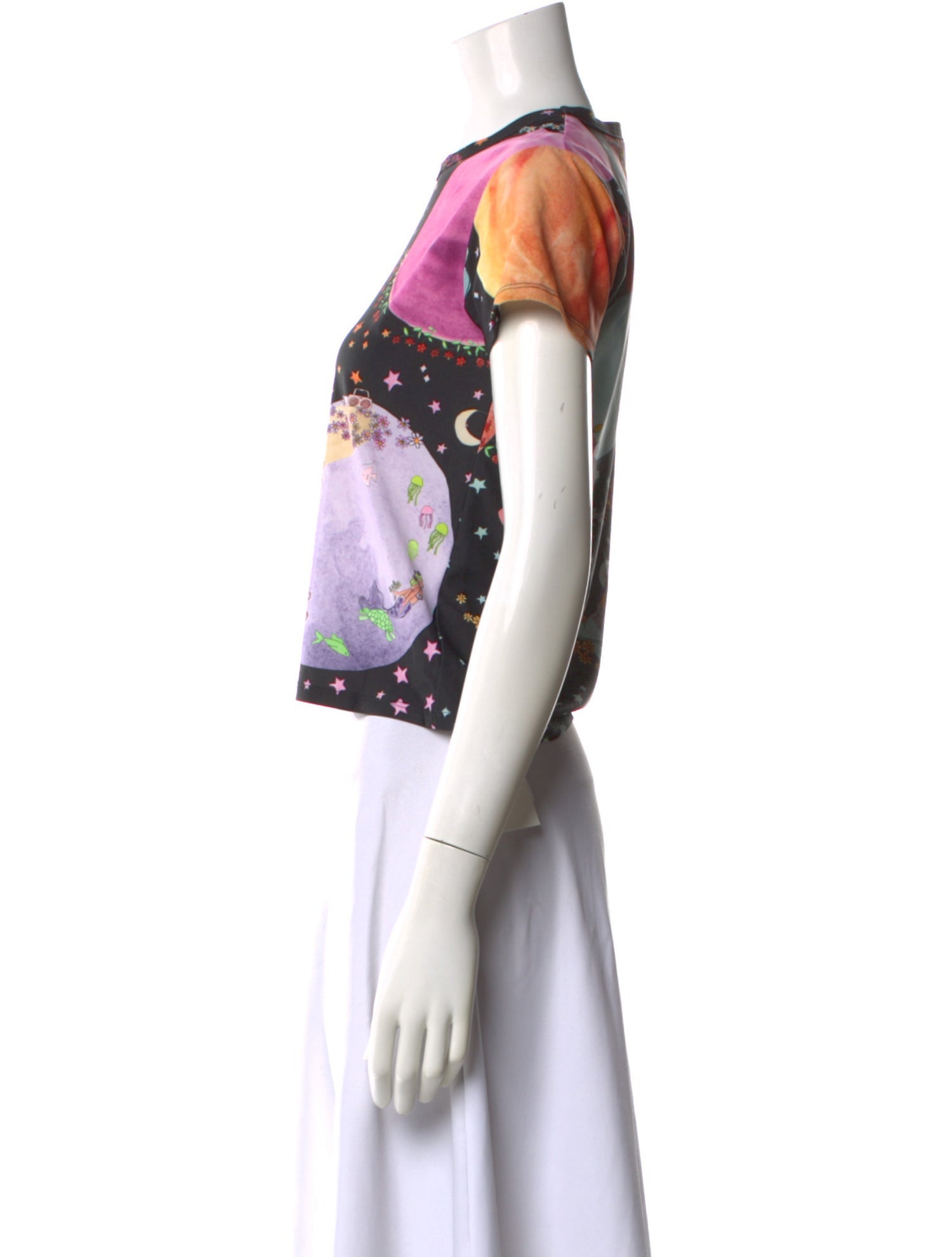 DAUPHINETTE Graphic Print Crew Neck T-Shirt