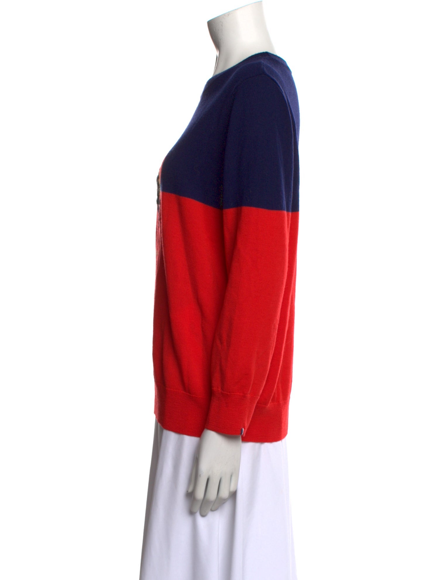 Demylee x Clare V. Wool Graphic Print Sweater