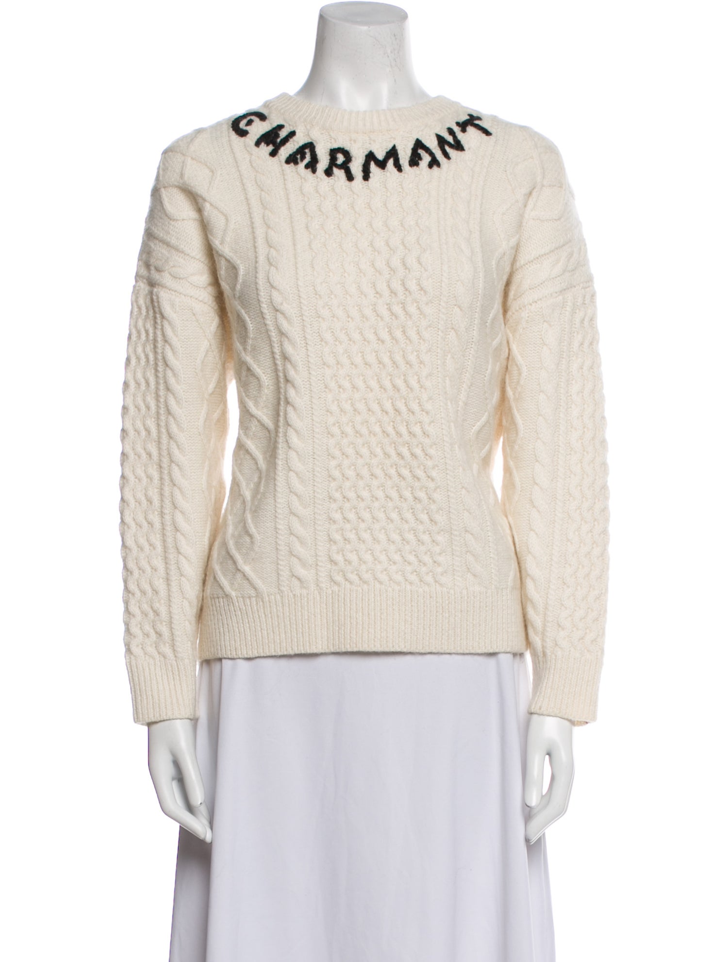 Demylee x Clare V. Wool Bateau Neckline Sweater