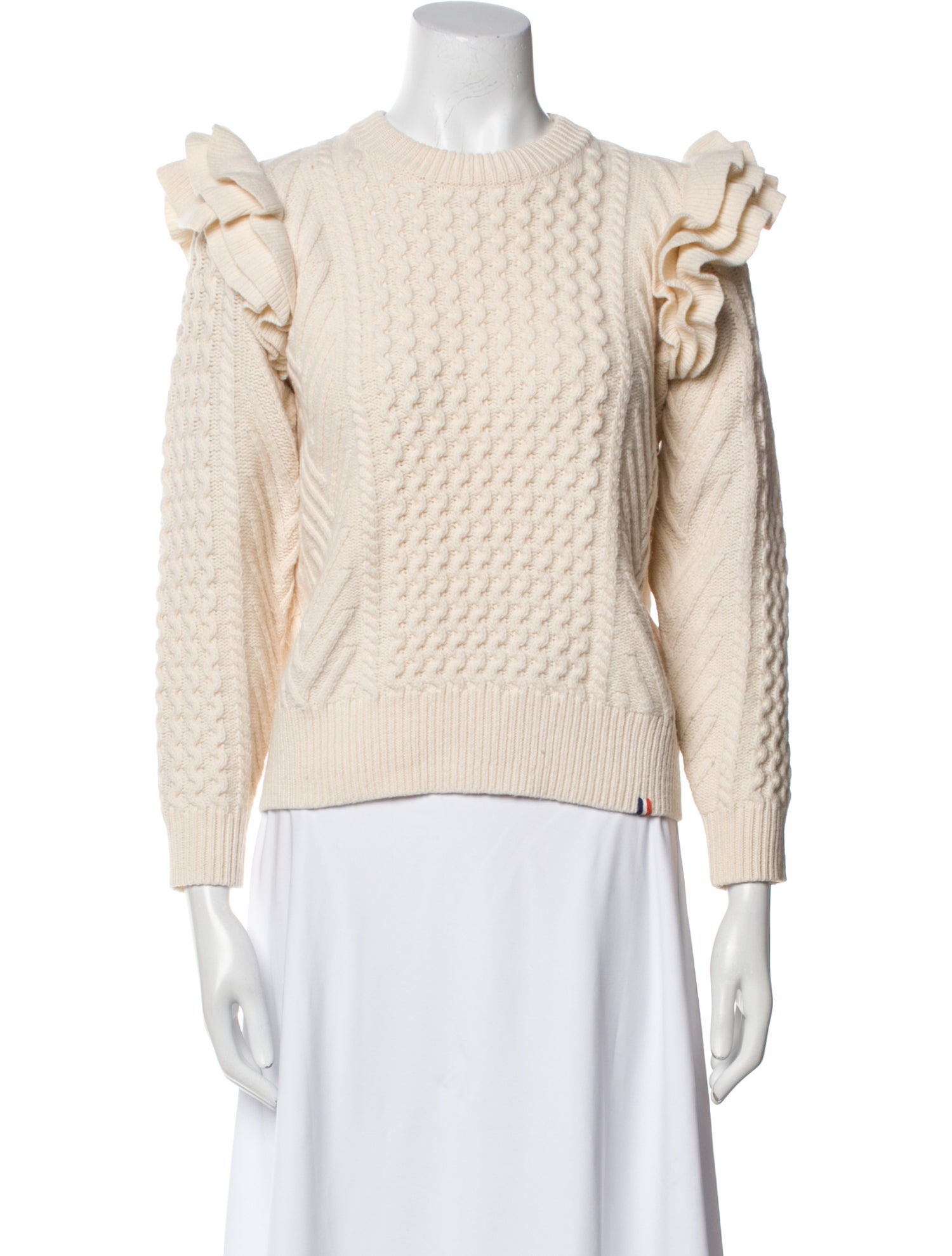 Demylee x Clare V. Wool Crew Neck Sweater