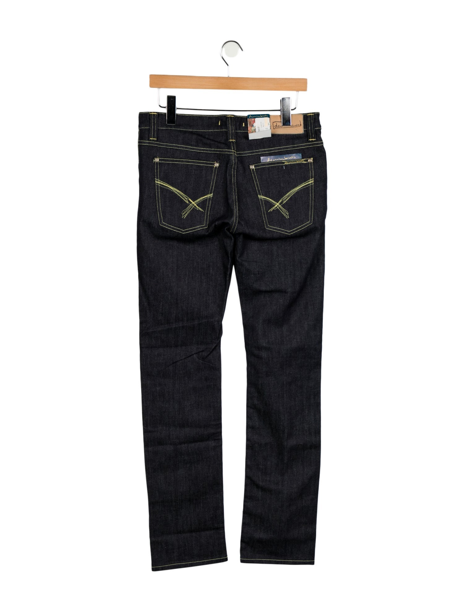 Denim Birds Mid-Rise Straight Leg Jeans