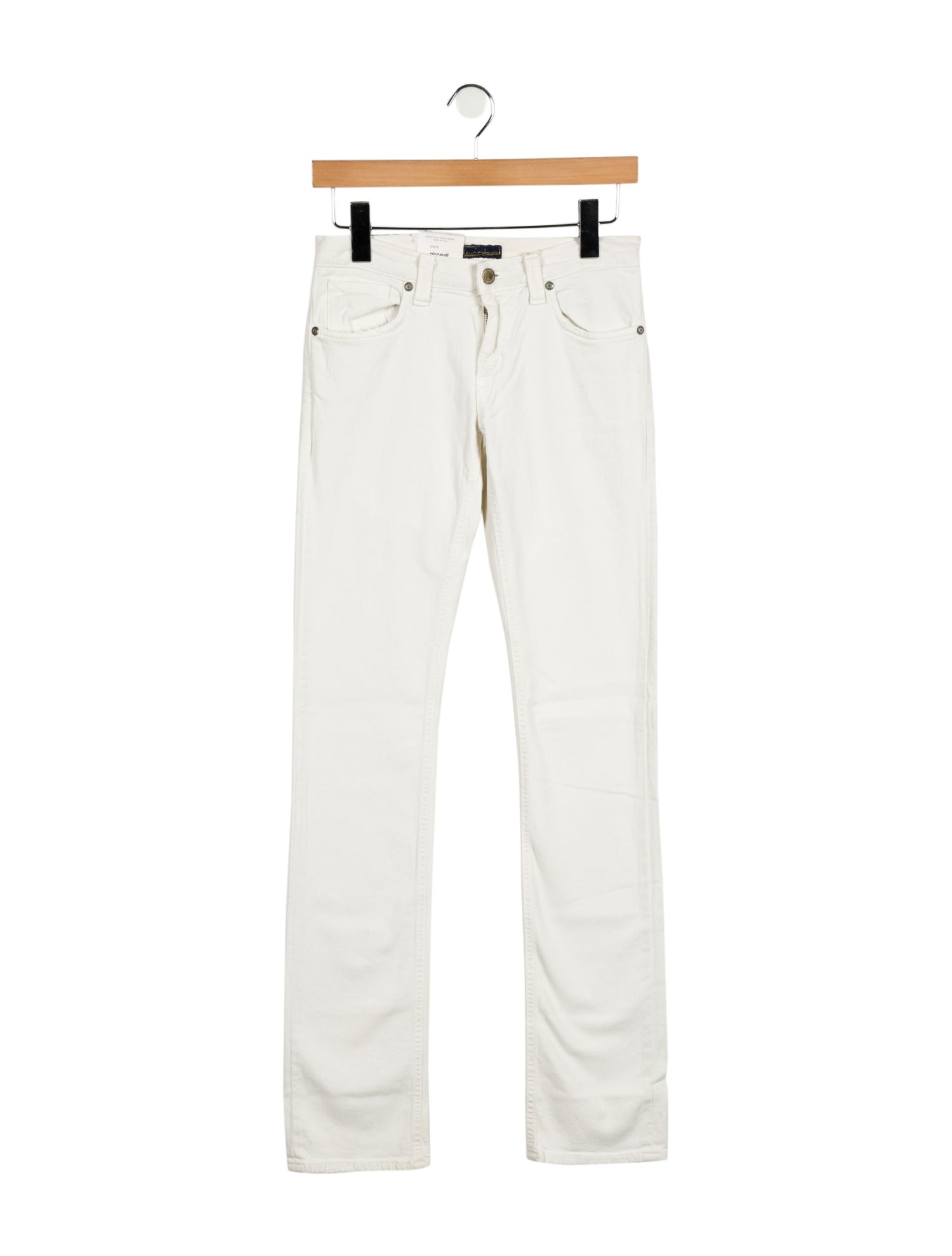 Denim Birds Low-Rise Straight Leg Jeans