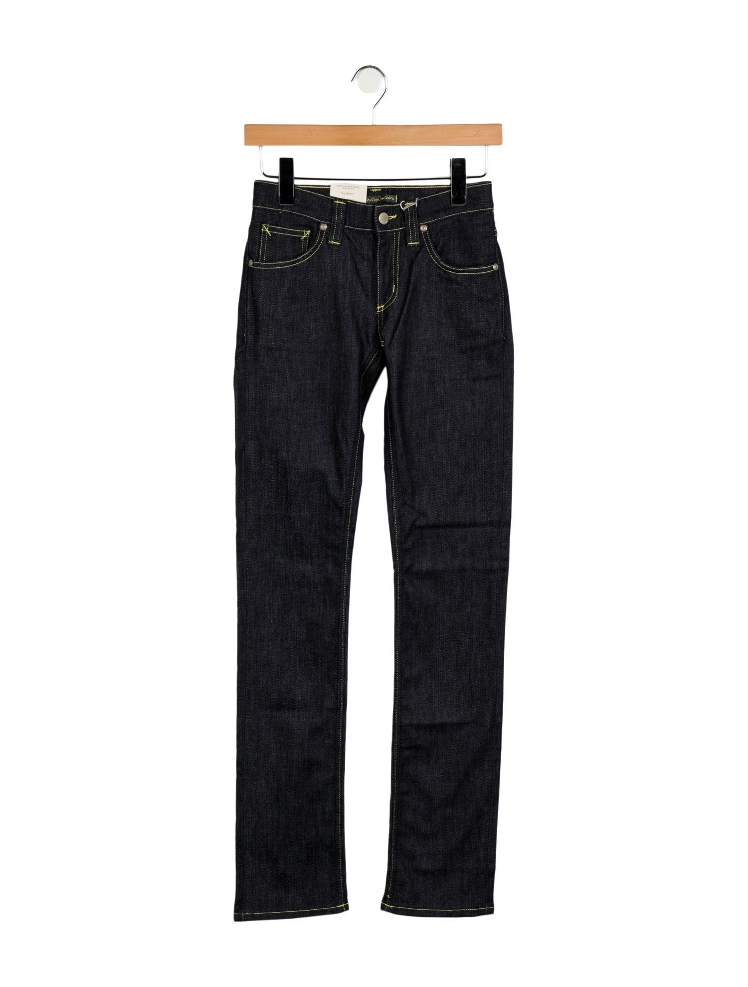 Denim Birds Low-Rise Straight Leg Jeans