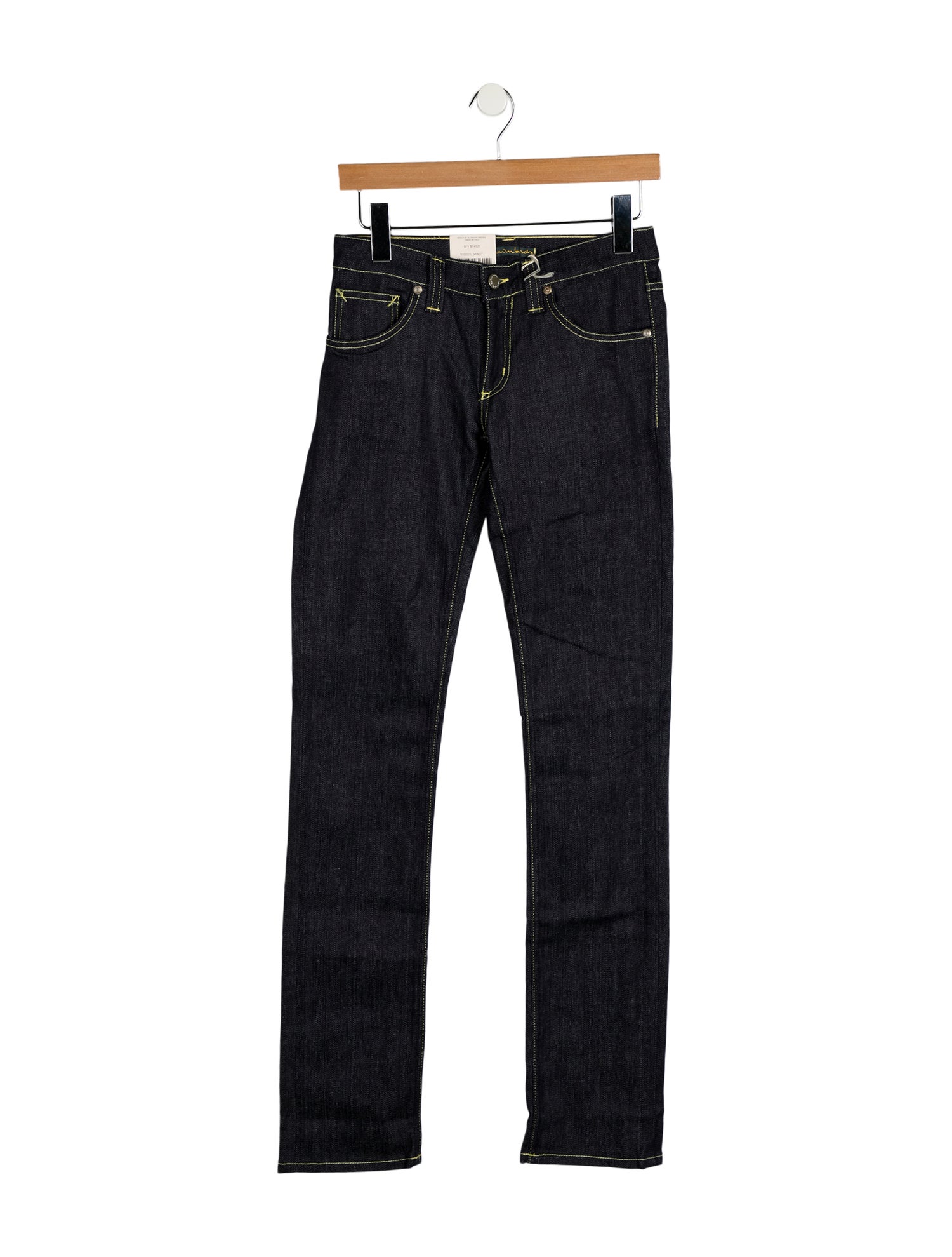 Denim Birds Low-Rise Straight Leg Jeans