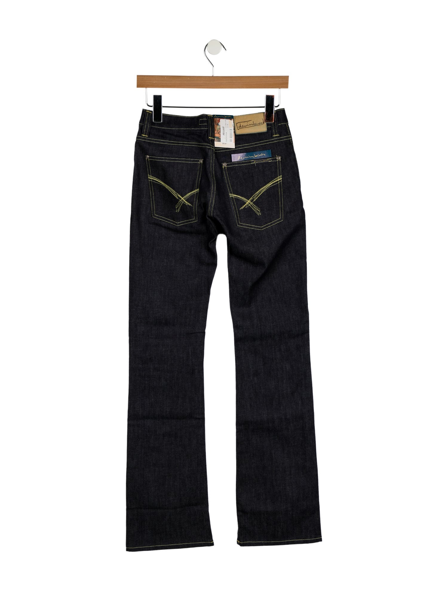 Denim Birds Low-Rise Wide Leg Jeans