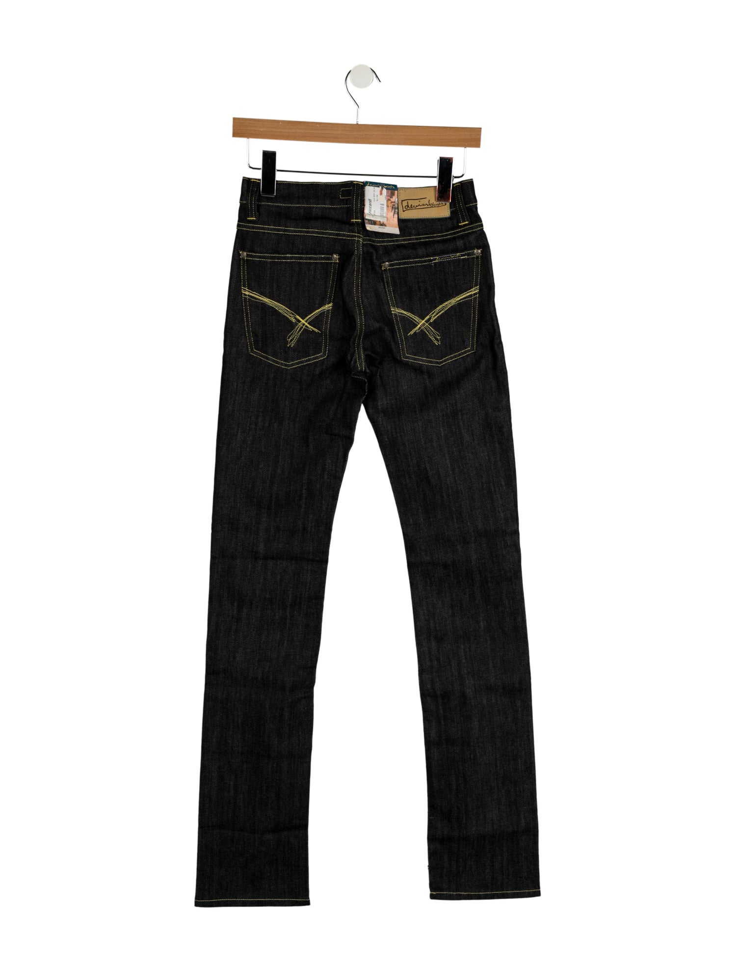 Denim Birds Mid-Rise Straight Leg Jeans