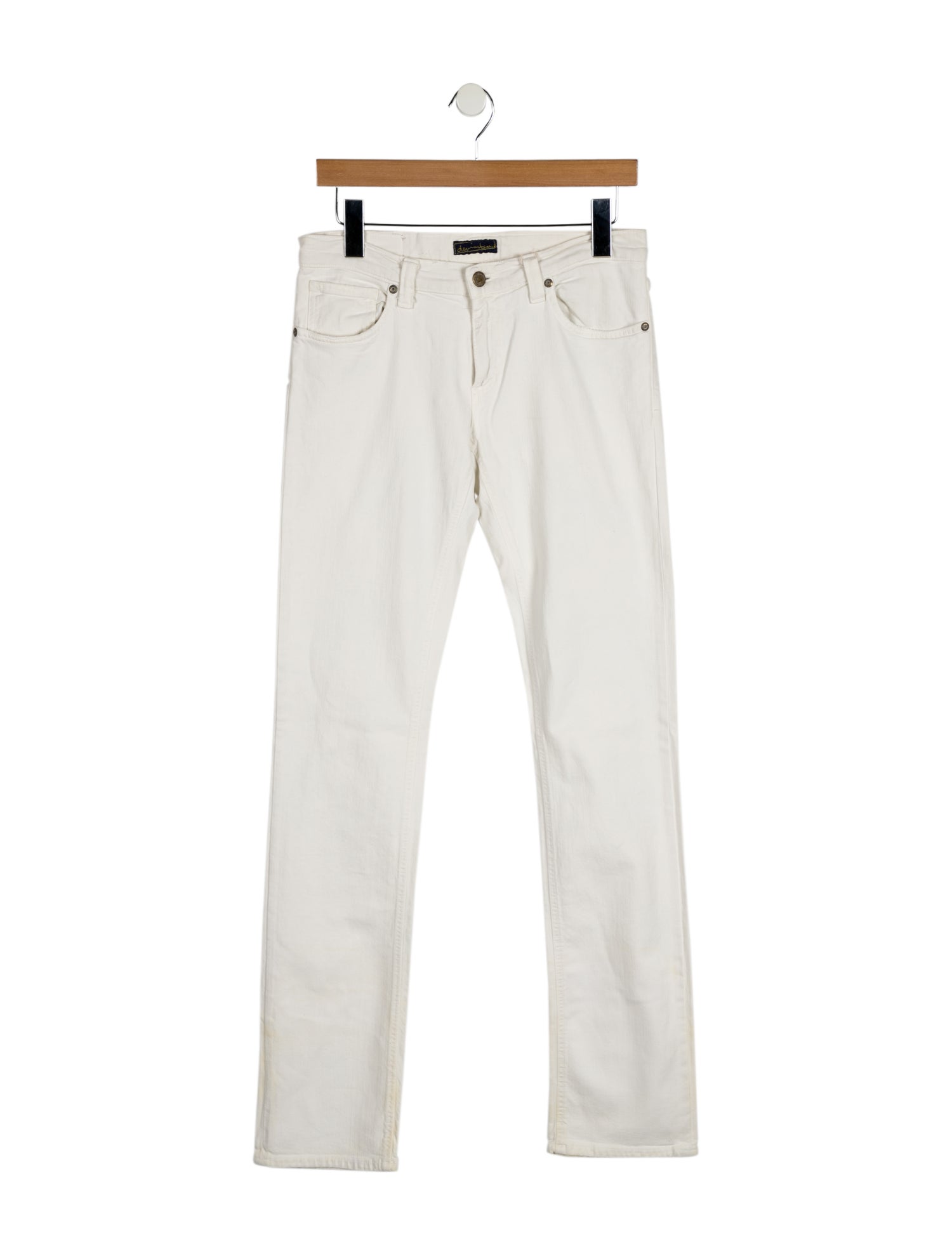Denim Birds Low-Rise Straight Leg Jeans