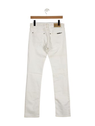 Denim Birds Low-Rise Straight Leg Jeans