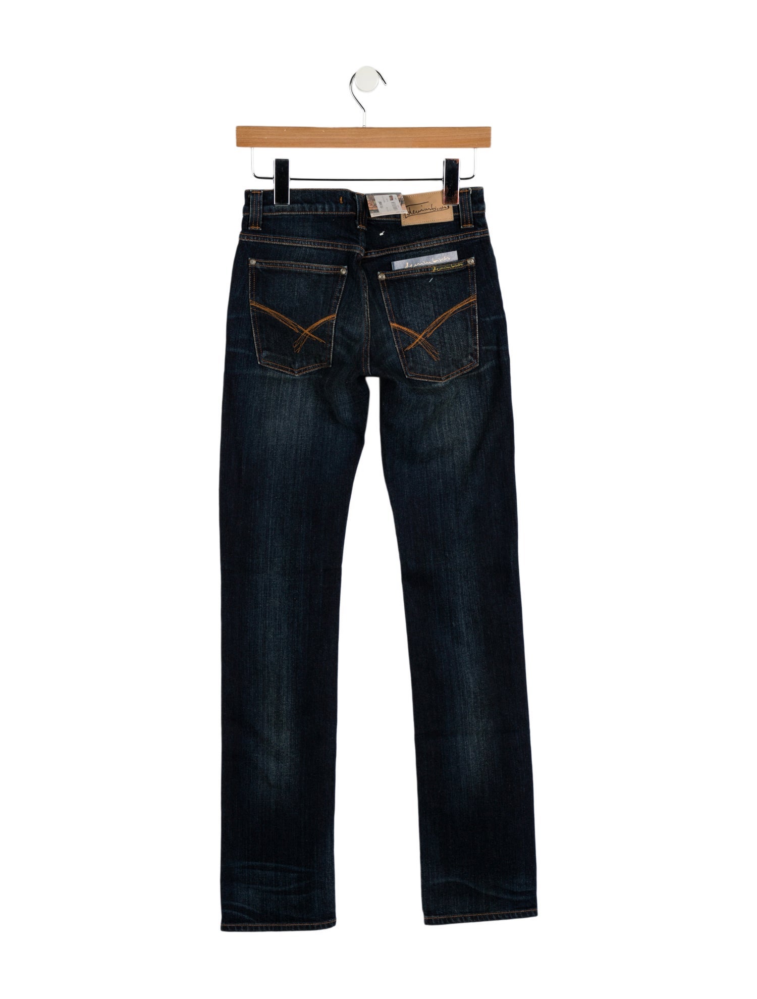 Denim Birds Mid-Rise Straight Leg Jeans