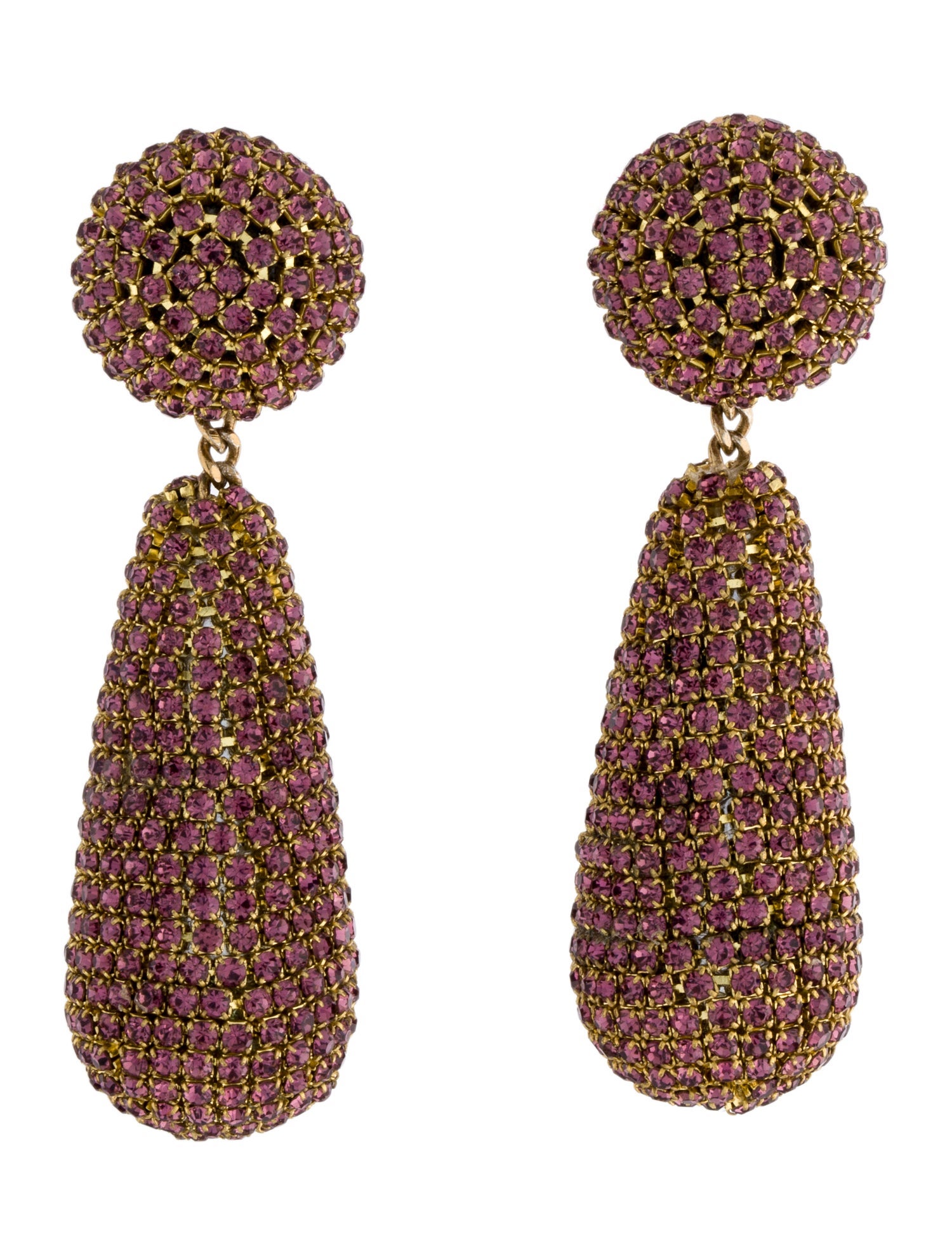 Deepa Gurnani Emely Crystal Drop Earrings