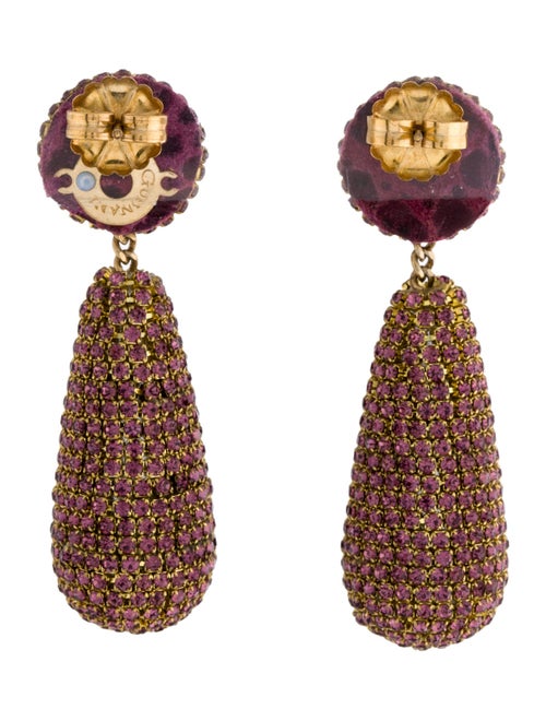 Deepa Gurnani Emely Crystal Drop Earrings