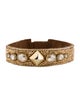 Deepa Gurnani Crystal & Satin Wrap Bracelet