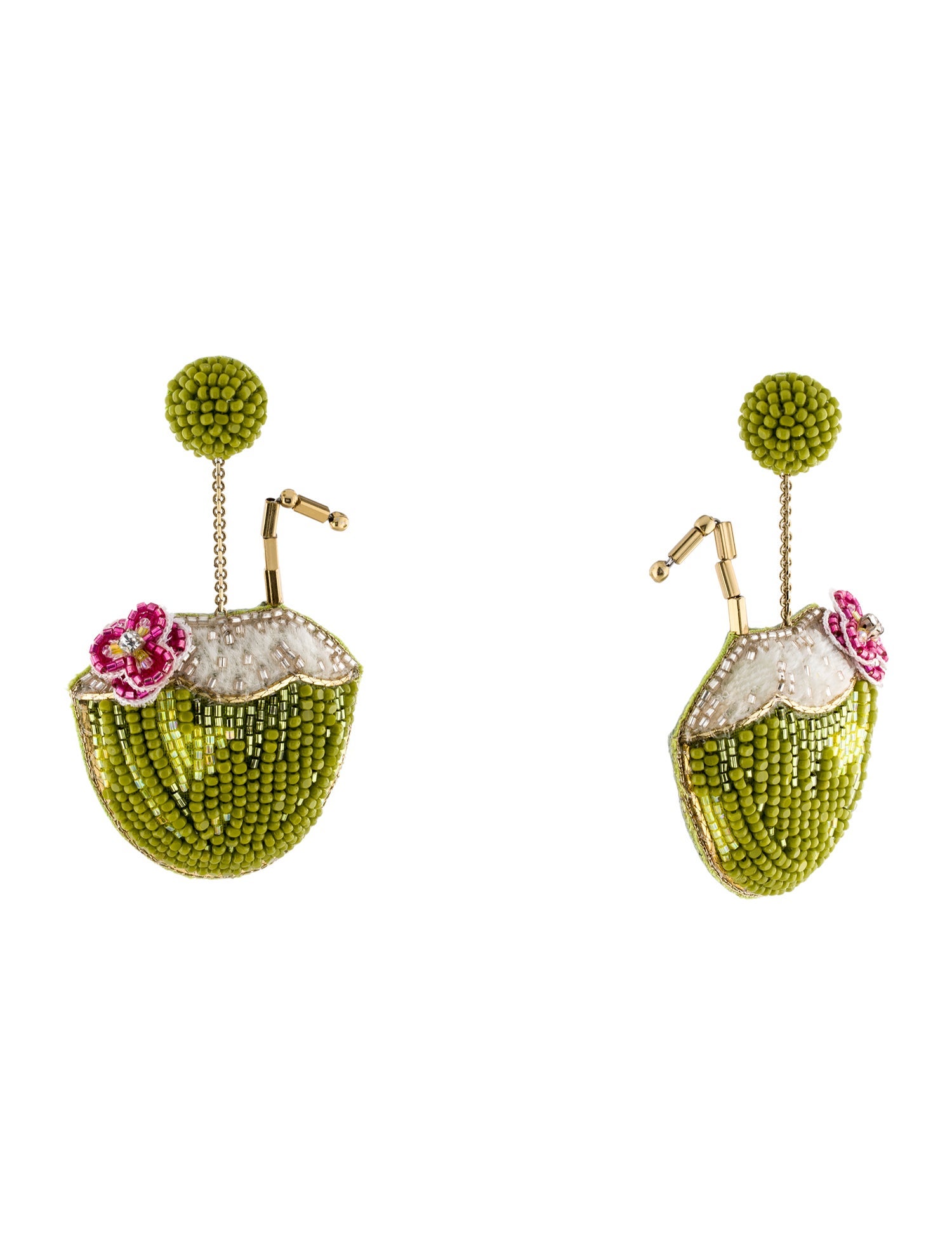 Deepa Gurnani Coconut Water Drop Earrings