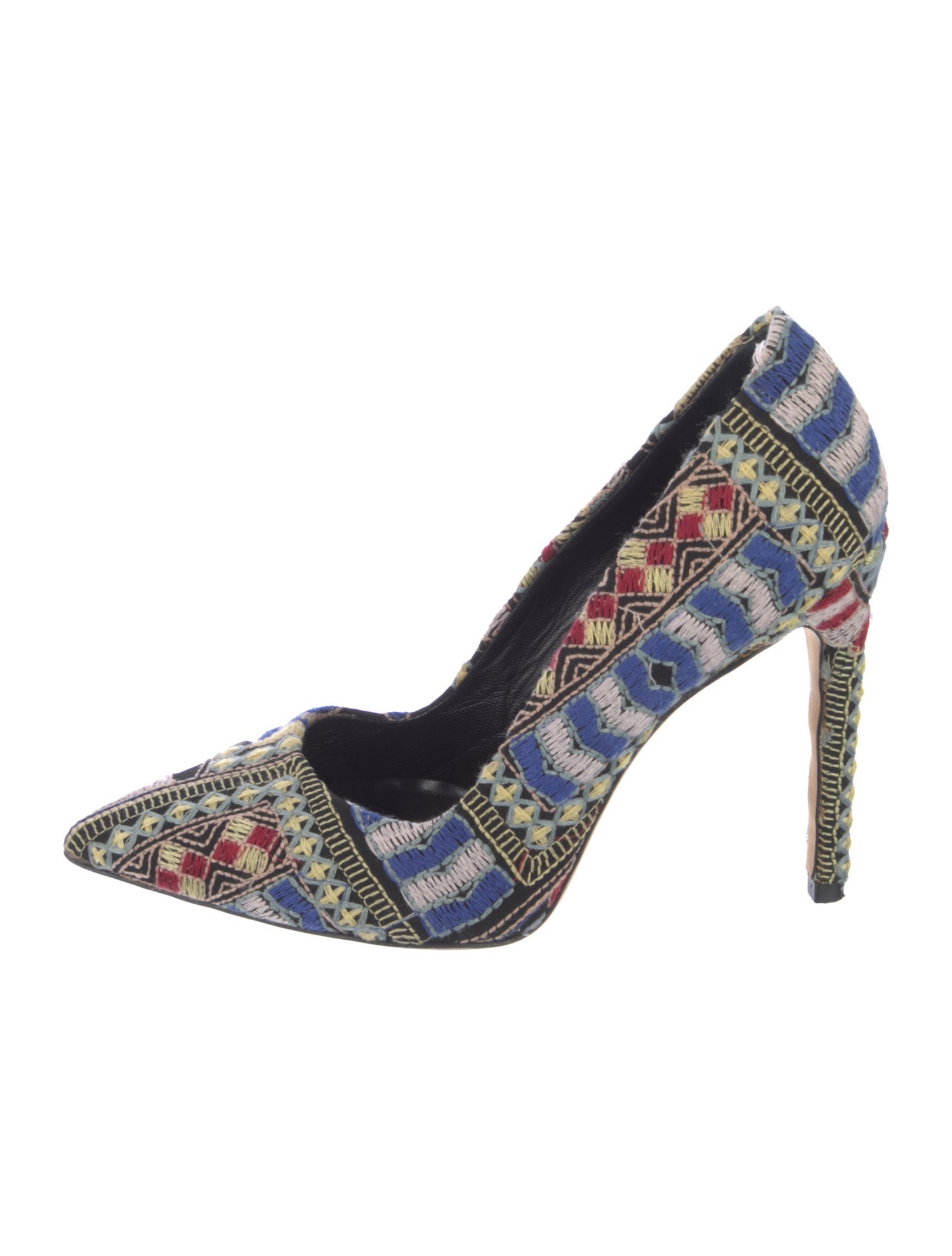 Dee Keller Printed Embroidered Accent Pumps