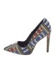 Dee Keller Printed Embroidered Accent Pumps