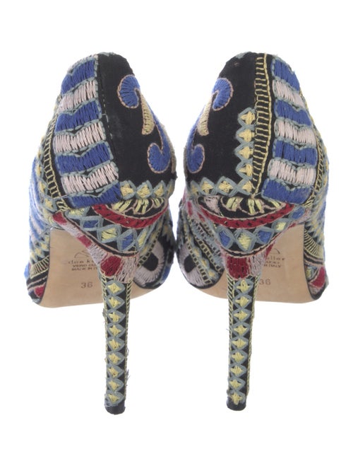 Dee Keller Printed Embroidered Accent Pumps