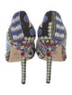 Dee Keller Printed Embroidered Accent Pumps