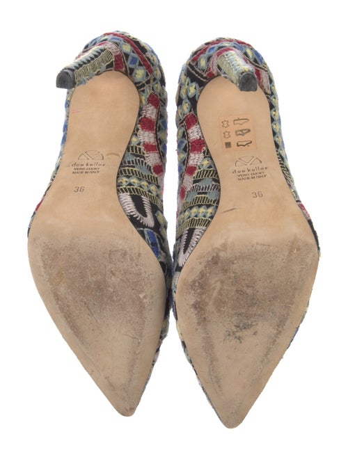 Dee Keller Printed Embroidered Accent Pumps