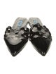 Dee Keller Patent Leather Lasercut Accents Mules