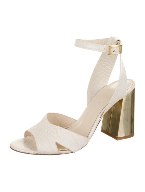 Dee Keller Embossed Leather Sandals