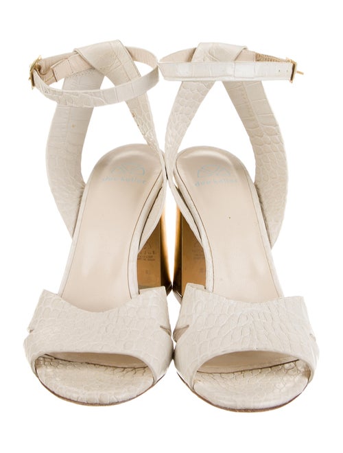 Dee Keller Embossed Leather Sandals