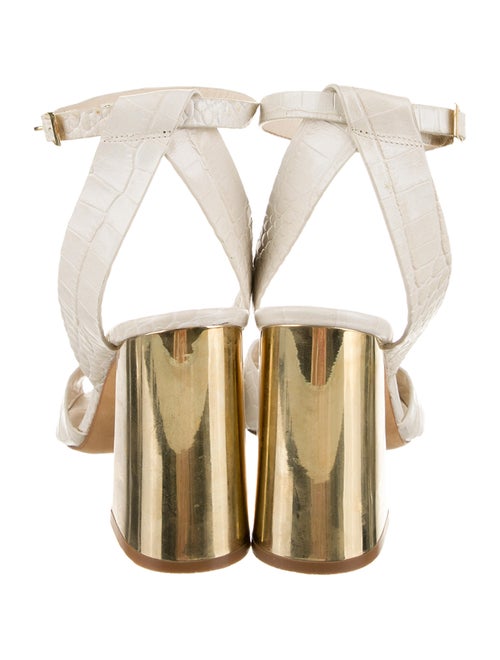 Dee Keller Embossed Leather Sandals