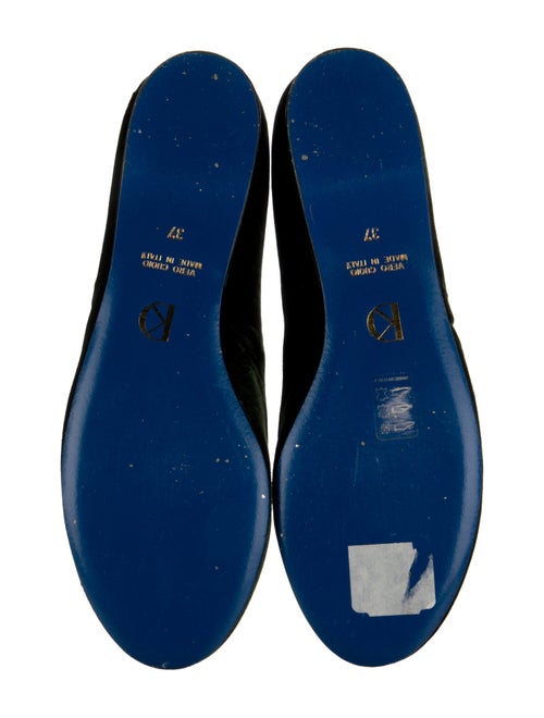 Dee Keller Velvet Leather Trim Embellishment Loafers