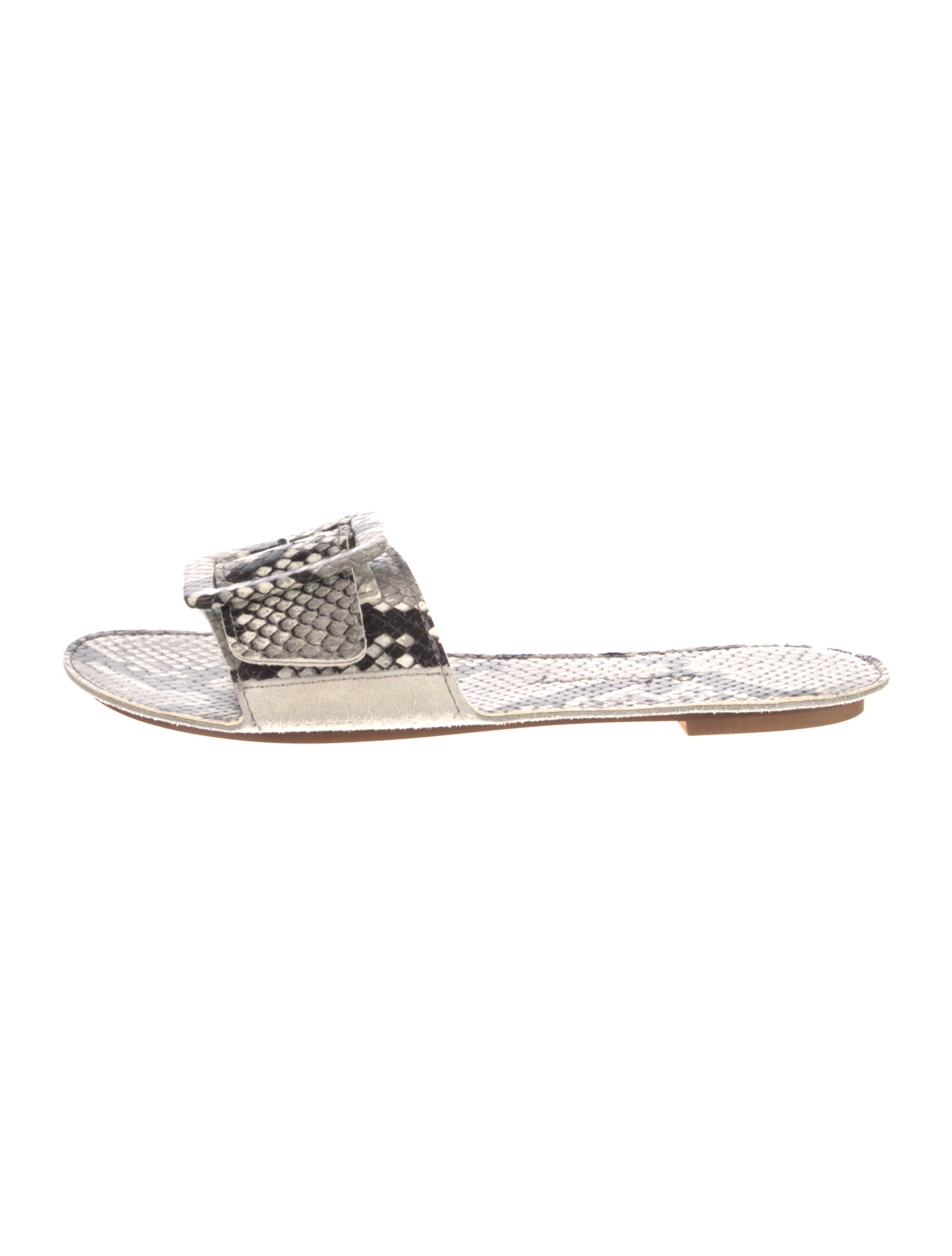 Definery Snakeskin Animal Print Slides