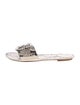 Definery Snakeskin Animal Print Slides