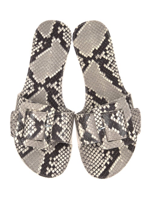 Definery Snakeskin Animal Print Slides
