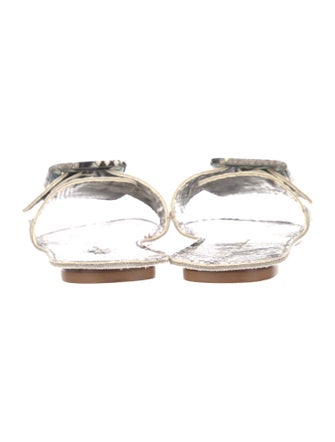 Definery Snakeskin Animal Print Slides