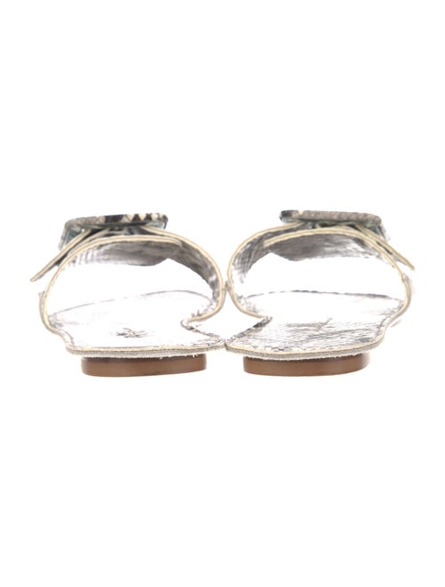 Definery Snakeskin Animal Print Slides