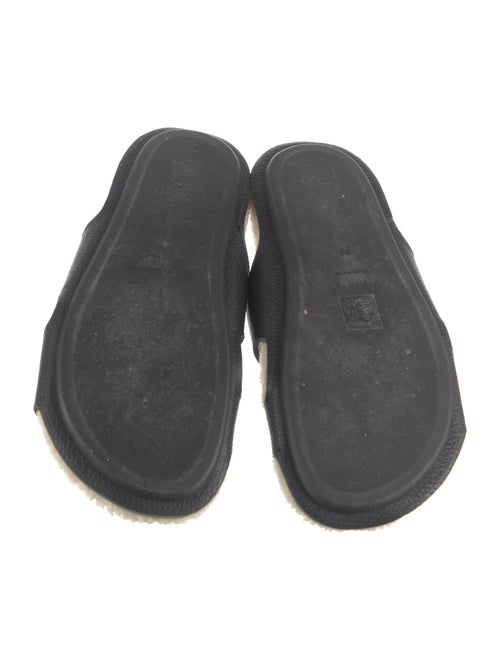 Definery Leather Animal Print Slides