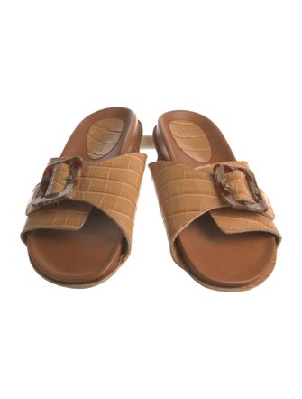 Definery Leather Slides