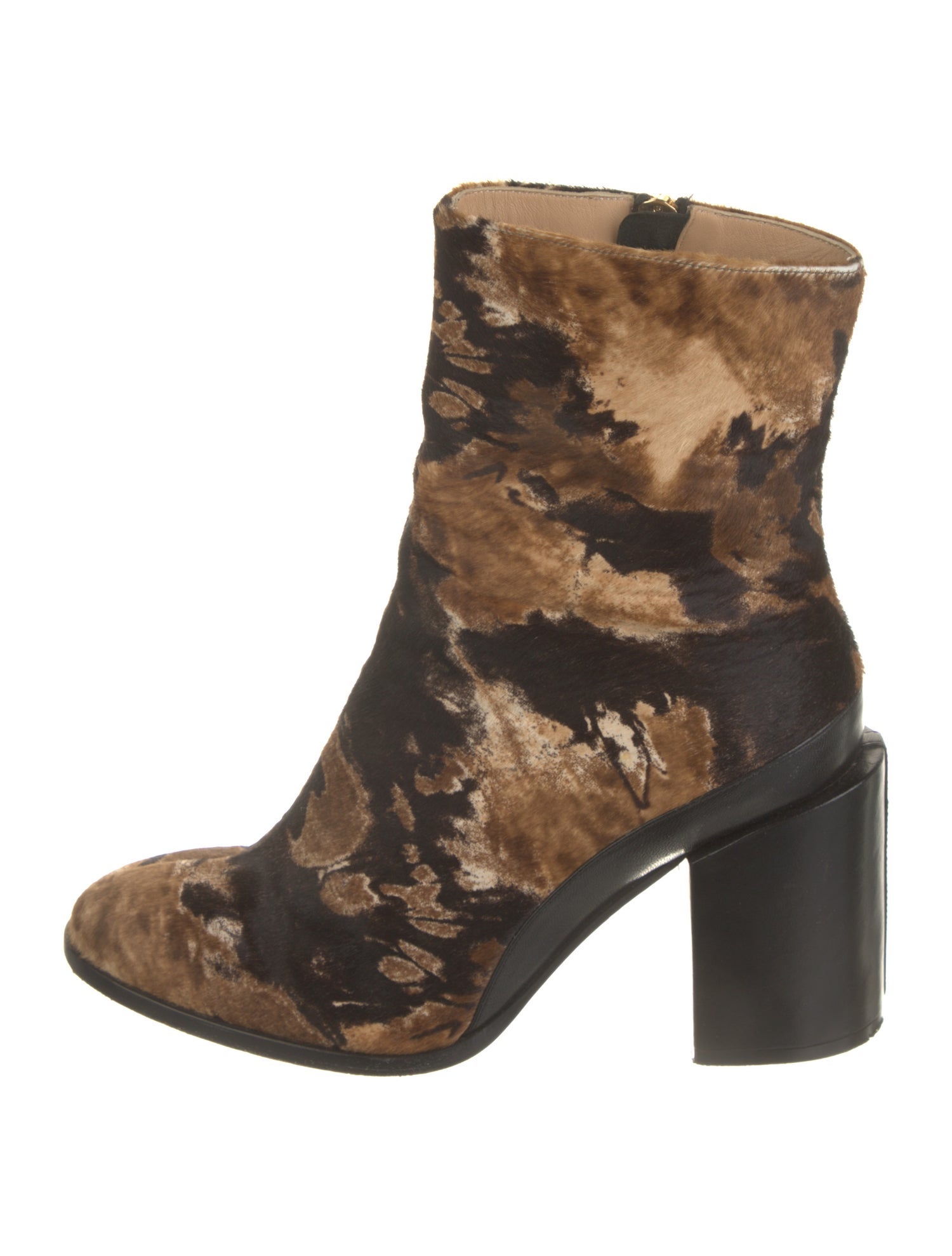 Dear Frances Ponyhair Printed Boots